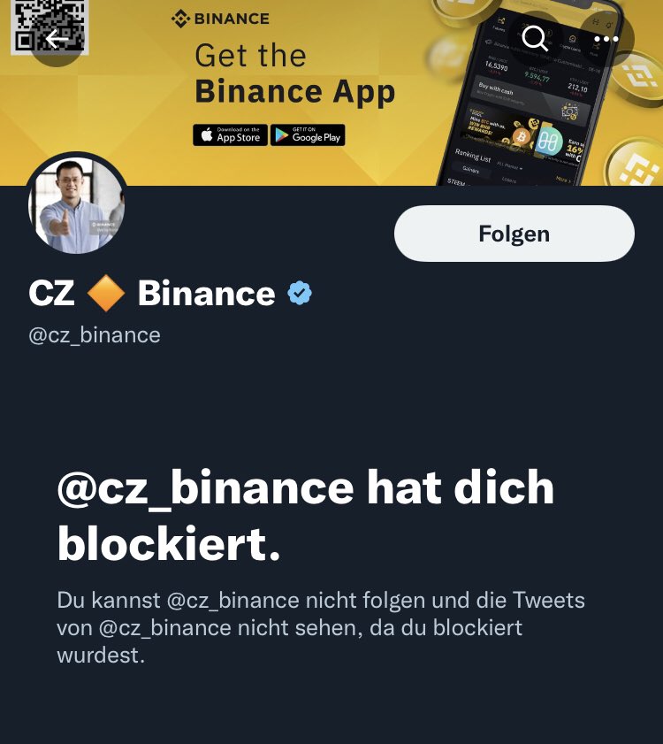 Thank you #scammer‼️

I’m sick of your shitty tweets and also of your #scam promotions. #czscammer <a href="/cz_binance/">CZ 🔶 BNB</a> <a href="/binance/">Binance</a> @TheBinanceNFT 

#noFUD #REALITY