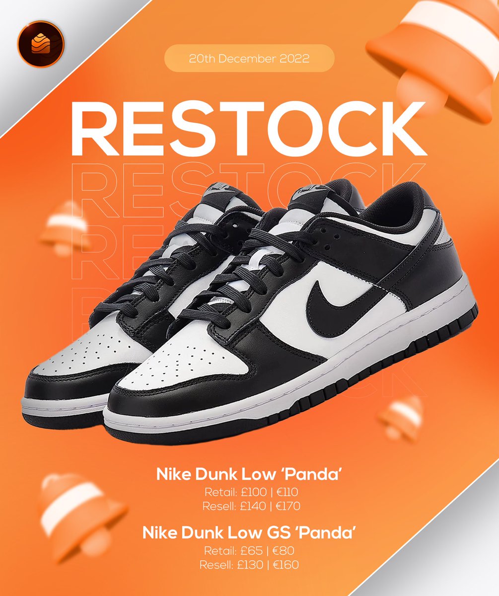 SoleHub (@solehubio) on Twitter photo The newly nicknamed ‘Unbrickables’
Nike once again are restocking the Nike Dunk Low ‘Panda’ tomorrow morning at 8am 
Members are getting ready, Will this colourway ever brick? 😵💫 The newly nicknamed ‘Unbrickables’
Nike once again are restocking the Nike Dunk Low ‘Panda’ tomorrow morning at 8am 
Members are getting ready, Will this colourway ever brick? 😵💫