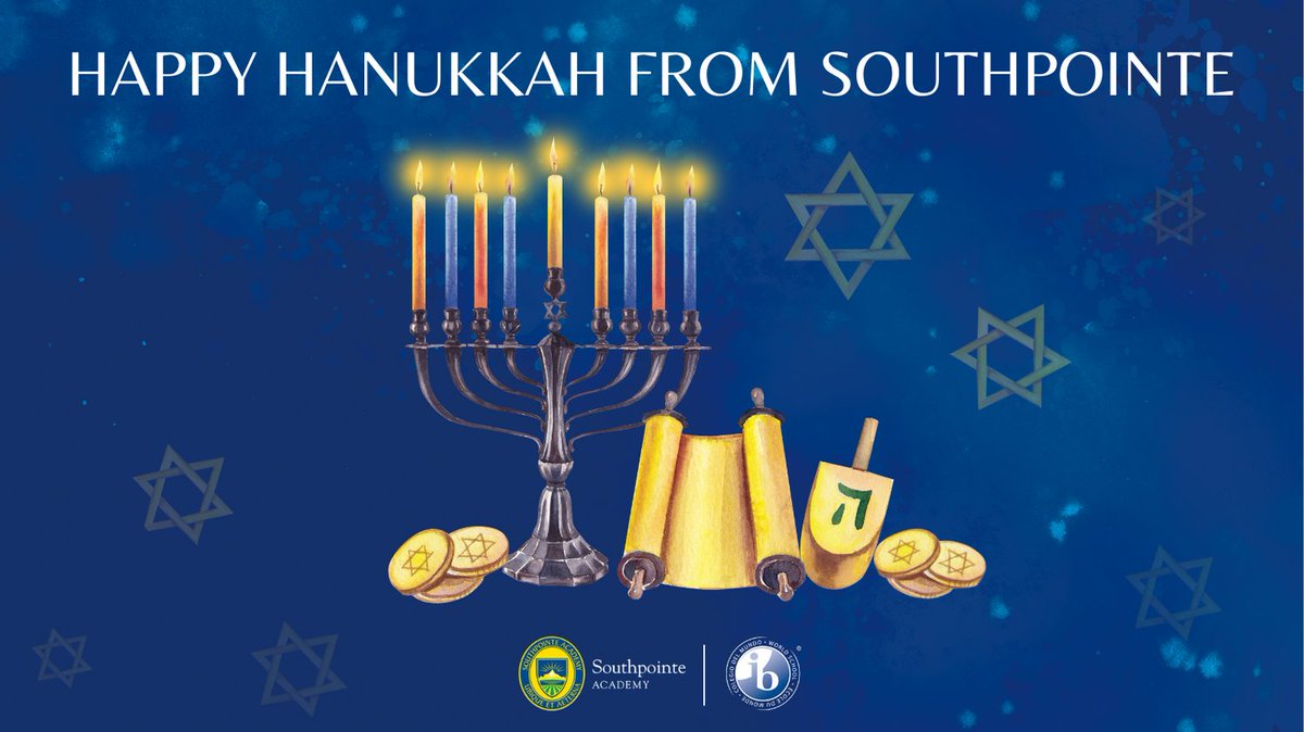 Southpointe Academy (@southpointea) on Twitter photo We wish everyone celebrating a very happy Hanukkah! May the festival of lights bring your family much joy and laughter. "Chag Sameach!"
#happyhanukkah We wish everyone celebrating a very happy Hanukkah! May the festival of lights bring your family much joy and laughter. "Chag Sameach!"
#happyhanukkah