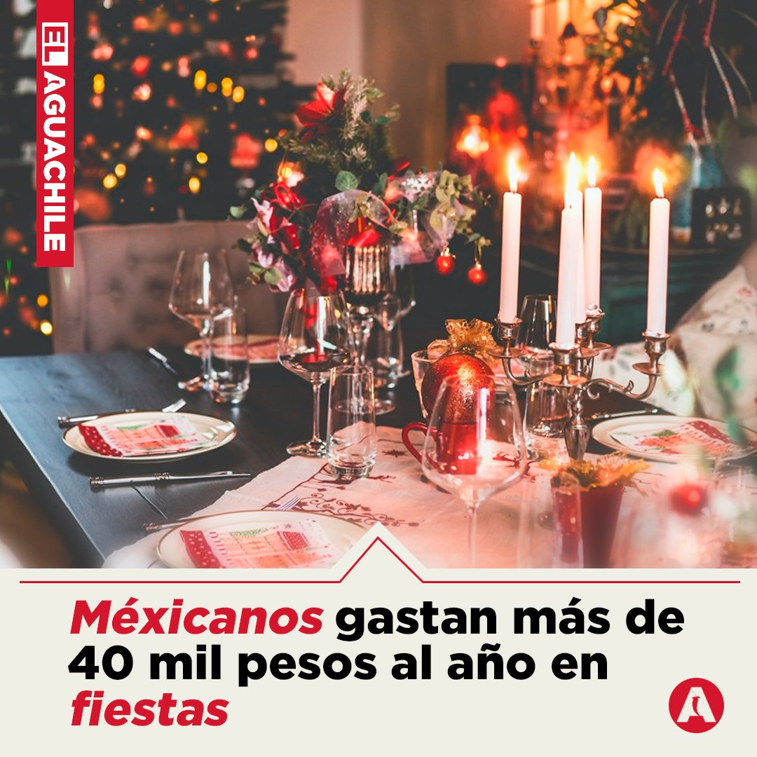 elaguachile_mex's tweet photo. #ParaRepetir según estudio de la UNAM los mexicanos destinan más de 40 mil pesos al año en fiestas y celebraciones, siendo la #Navidad el día festivo en el cual más gastan. https://t.co/pMKsmzGpCO