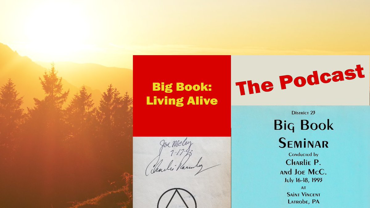 Bblivingalive.com...PRESENTS JOE &amp; CHARLIE BIG BOOK LIVING ALIVE PODCAST EPISODE EIGHT Now Available!!!
youtu.be/vfe0apshNhE

#sobriety #alcoholfree #recovery #addiction #recoveryfriends #RecoveryPosse #sobrietyrocks #alcoholawareness #sobrietynation