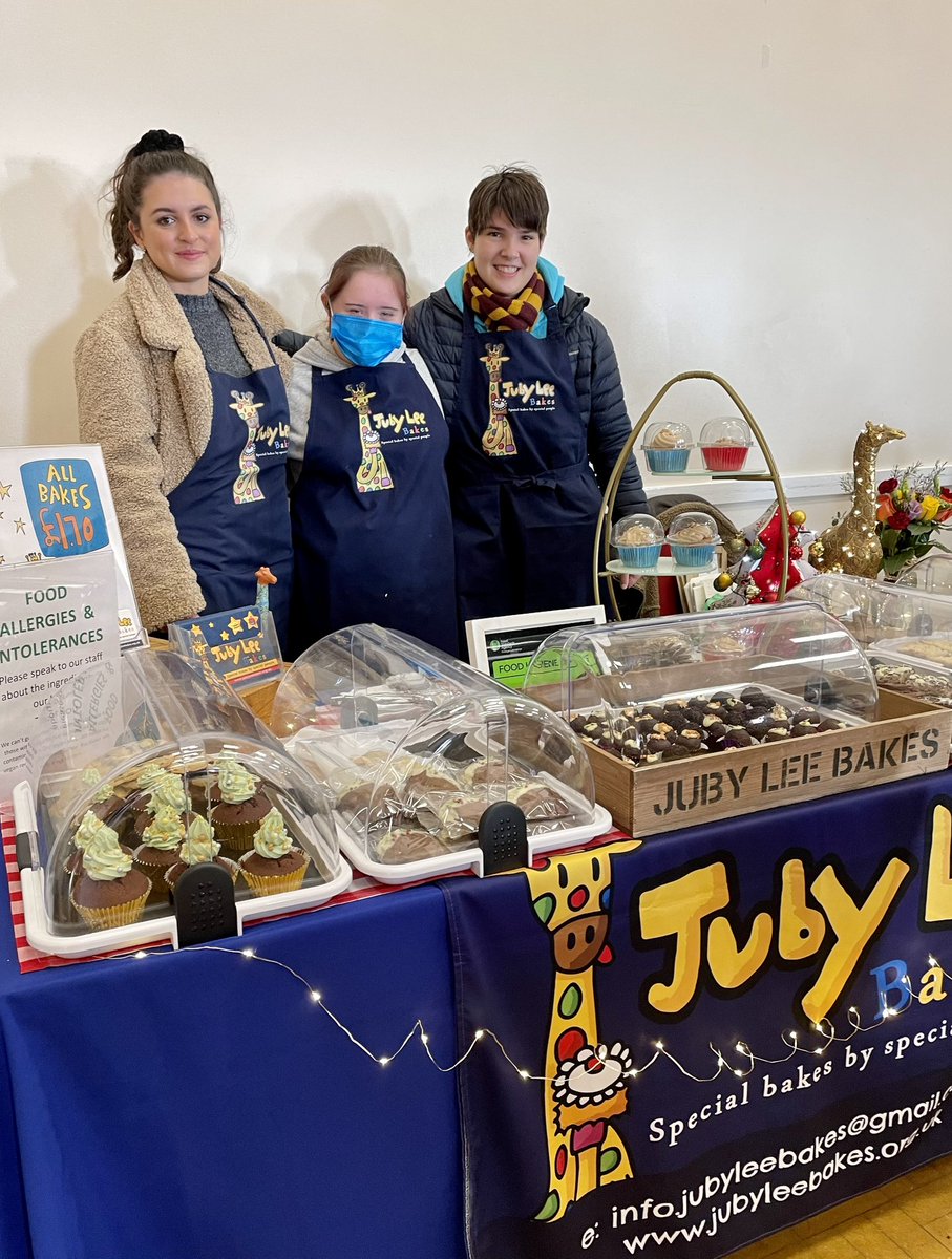 Thank you Laura of <a href="/FirstCentralGrp/">First Central Insurance & Technology Group</a> for joining us at <a href="/pulborough/">Pulborough</a> Christmas Market and helping JubyLee Bakers Sophie and Megan sell the wonderful Christmas bakes made by our team!