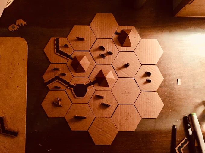Yet another physical board game prototype. Turns out I've made a lot of these I've the years  