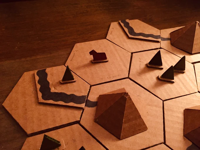 Yet another physical board game prototype. Turns out I've made a lot of these I've the years  
