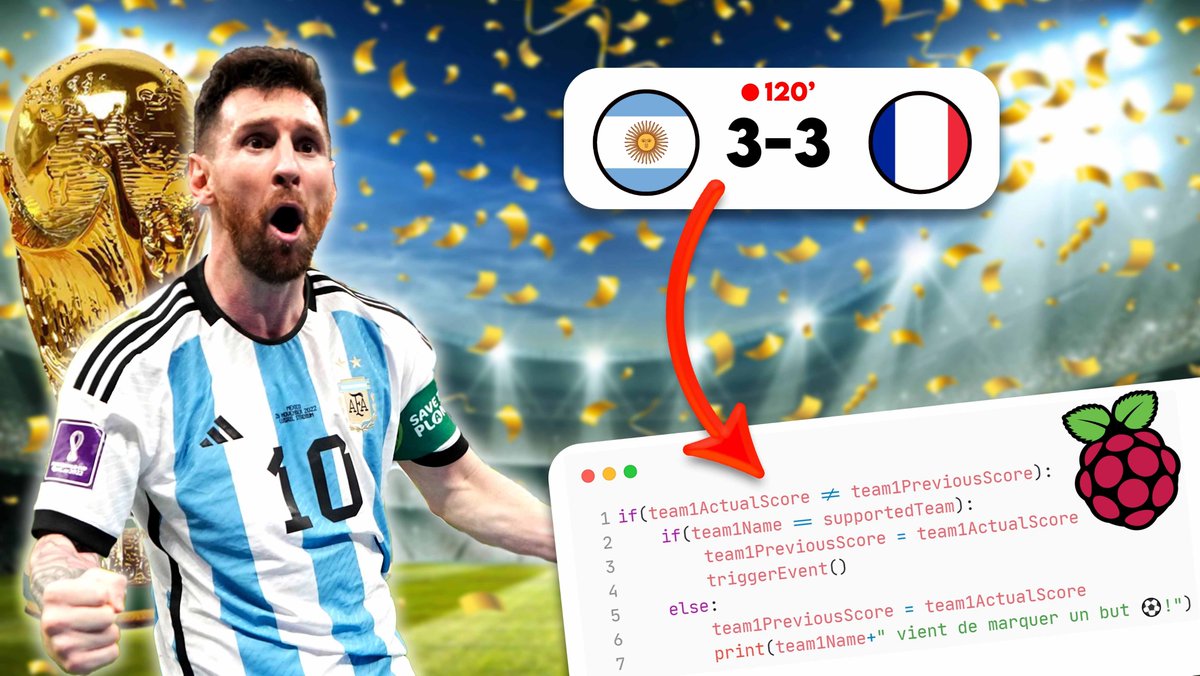 [NOUVELLE VIDÉO 🎬]
La Coupe du Monde c'était l'occasion parfaite pour ressortir le Raspberry Pi.😜
➡️youtu.be/cILiQp0iKlw