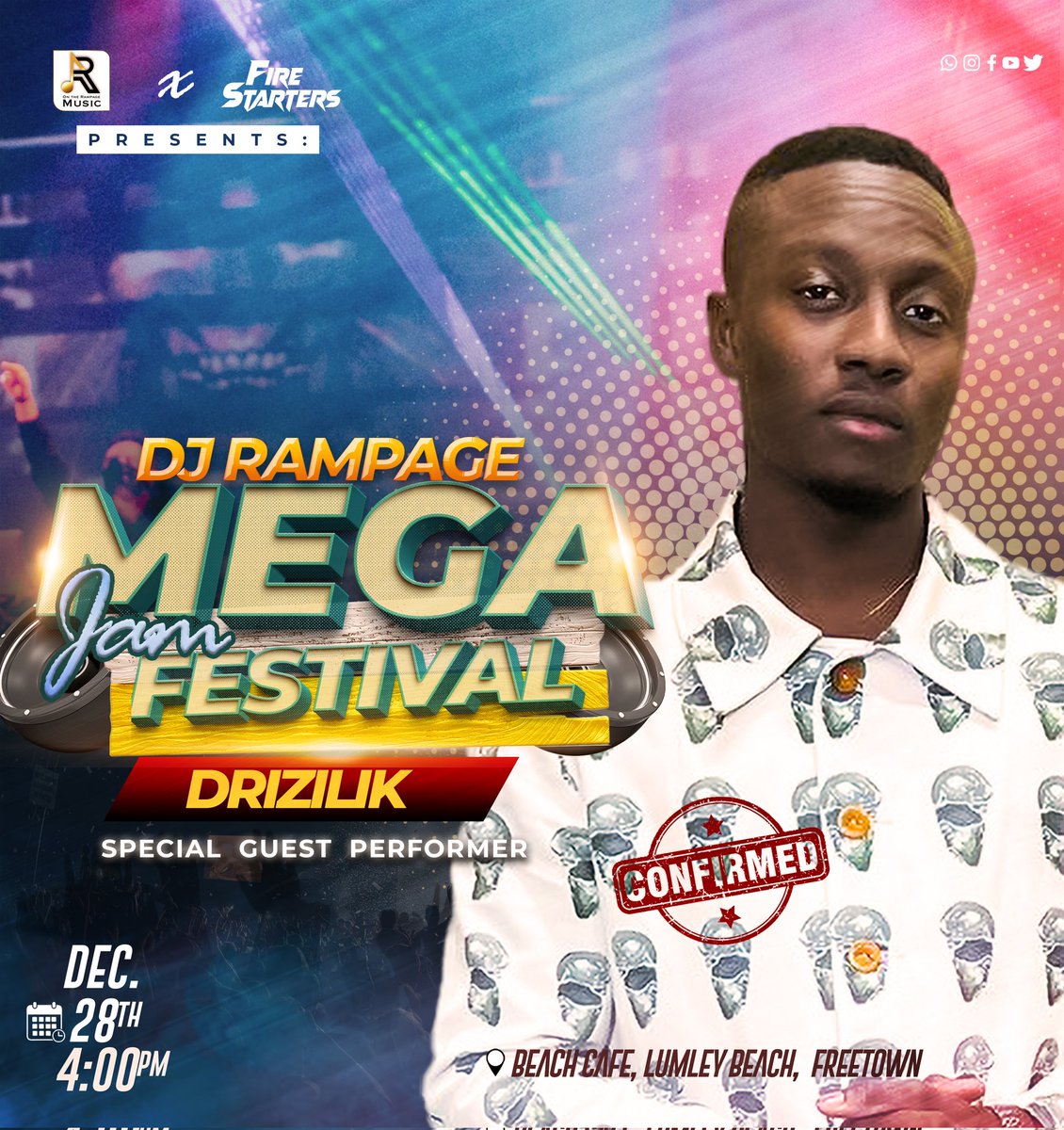 dj_rampage232's tweet photo. Meet our Special Guest Performer.
@drizilik π₯π₯π₯.
Grab your tickets now!!
Mega Jam Festival!!πΈπ±
#Dec28 #BeachCafe #OnTheRampage https://t.co/joa3AISZFL