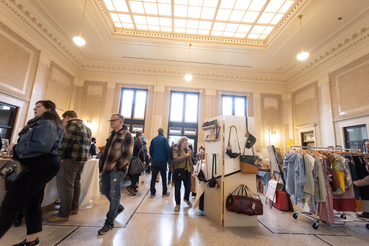 WilkinsburgCDC's tweet photo. Check out the pics of our collab with WorkshopPGH to showcase local Wilkinsburg artists and vendors at the very successful Wilkinsburg Made Holiday Market!  All had a great time at the award-winning, beautifully restored Wilkinsburg Train Station. 
Photo Credits: Greg Sciulli https://t.co/t1gXezmjF0