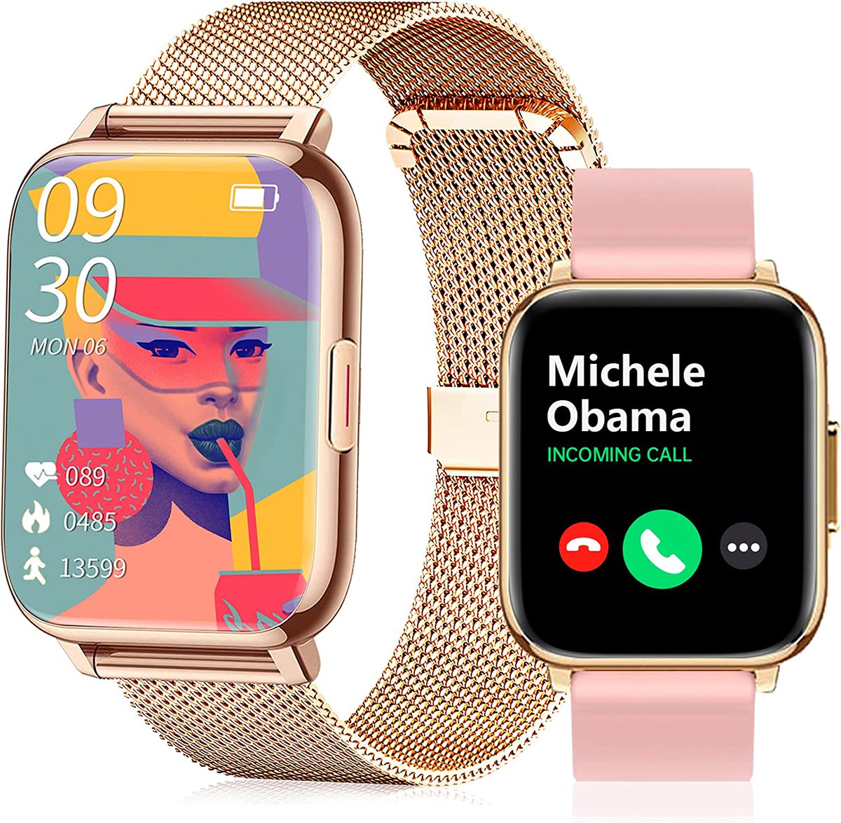 _showrom's tweet image. Cakuja Smart Watch with Text and Call for Android Phones Women Smart Watch for iPhone Compatible Fitness Tracker Waterproof with Blood Pressure Hert Rate Monitor IP67 Rose Gold amzn.to/3V8jnGH via @amazon