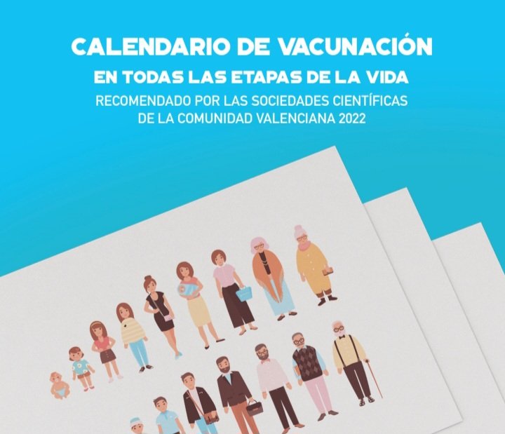 Calendario de Vacunacion para todas las Etapas de la Vida recomendado por las SSCC de la CCVV. Juntos sumamos más.
<a href="/SOCVALPED/">Sociedad Valenciana de Pediatría</a>, #SEMGValencia,
<a href="/SoVaMFiC/">SoVaMFiC #RazonesParaSer</a>, <a href="/ValencianaPAp/">Asociación Valenciana de Pediatría de AP</a>, @AssociaciComar1, <a href="/SV_MPSP/">SVMPSP</a>, <a href="/SVCardio/">SVCardio</a>,  <a href="/svneumologia/">SVN</a>, <a href="/sociedadSVGG/">SVGG</a>, <a href="/SEPEAP/">SEPEAP</a>, <a href="/SociedadGRAP/">Sociedad GRAP</a>, <a href="/SEMERGEN_CV/">SEMERGEN_CV</a>