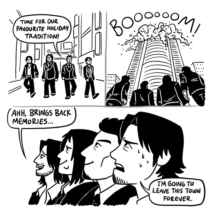 Everyone has different holiday traditions, and Tanimura's is to never be seen again 
