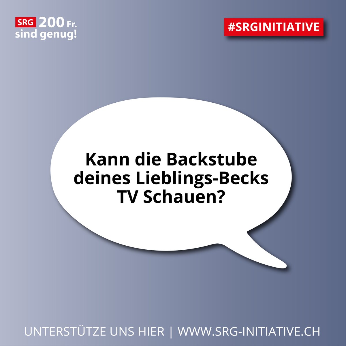 Nein! Trotzdem müssen Gewerbler die #SRG-Gebühr doppelt bezahlen. Denn Betriebe zahlen mit einer umsatzabhängigen SRG-Gebühr schnell mehrere Tausend Franken. Dies, obwohl alle Arbeitgeber und Arbeitnehmer schon als Privatpersonen die Abgabe von 335 Franken zahlen. #srginitiative
