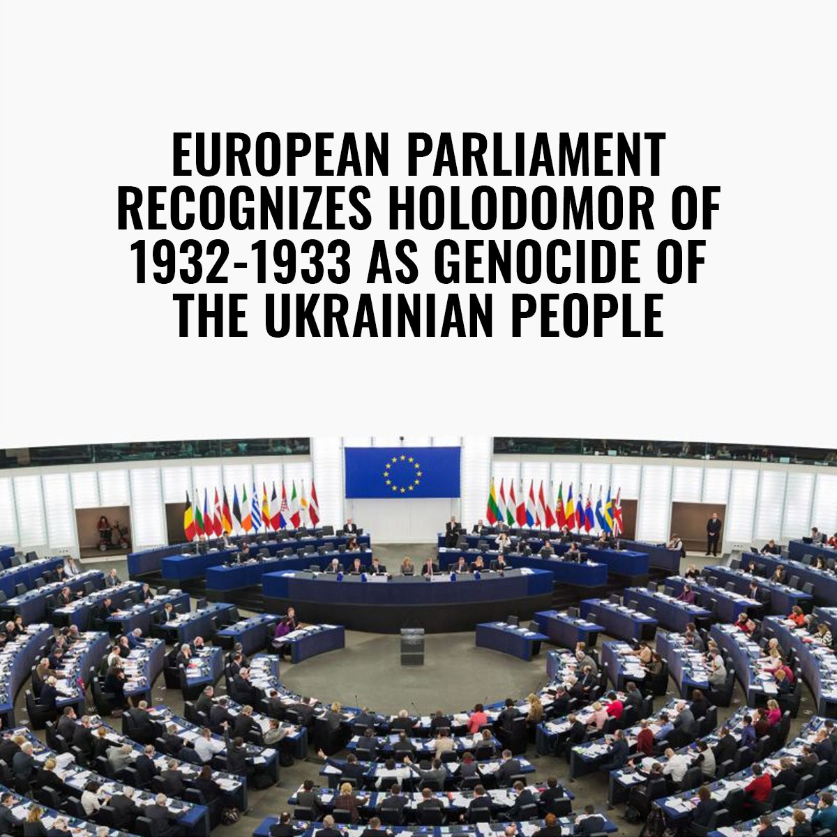 #Holodomor recognition is gaining momentum. This week, the European Parliament recognized the intentional famine inflicted by the Soviet regime on Ukraine as a genocide, calling upon the Russian Federation to apologize for the crimes.
 
Read more here: bit.ly/3WbXAzq