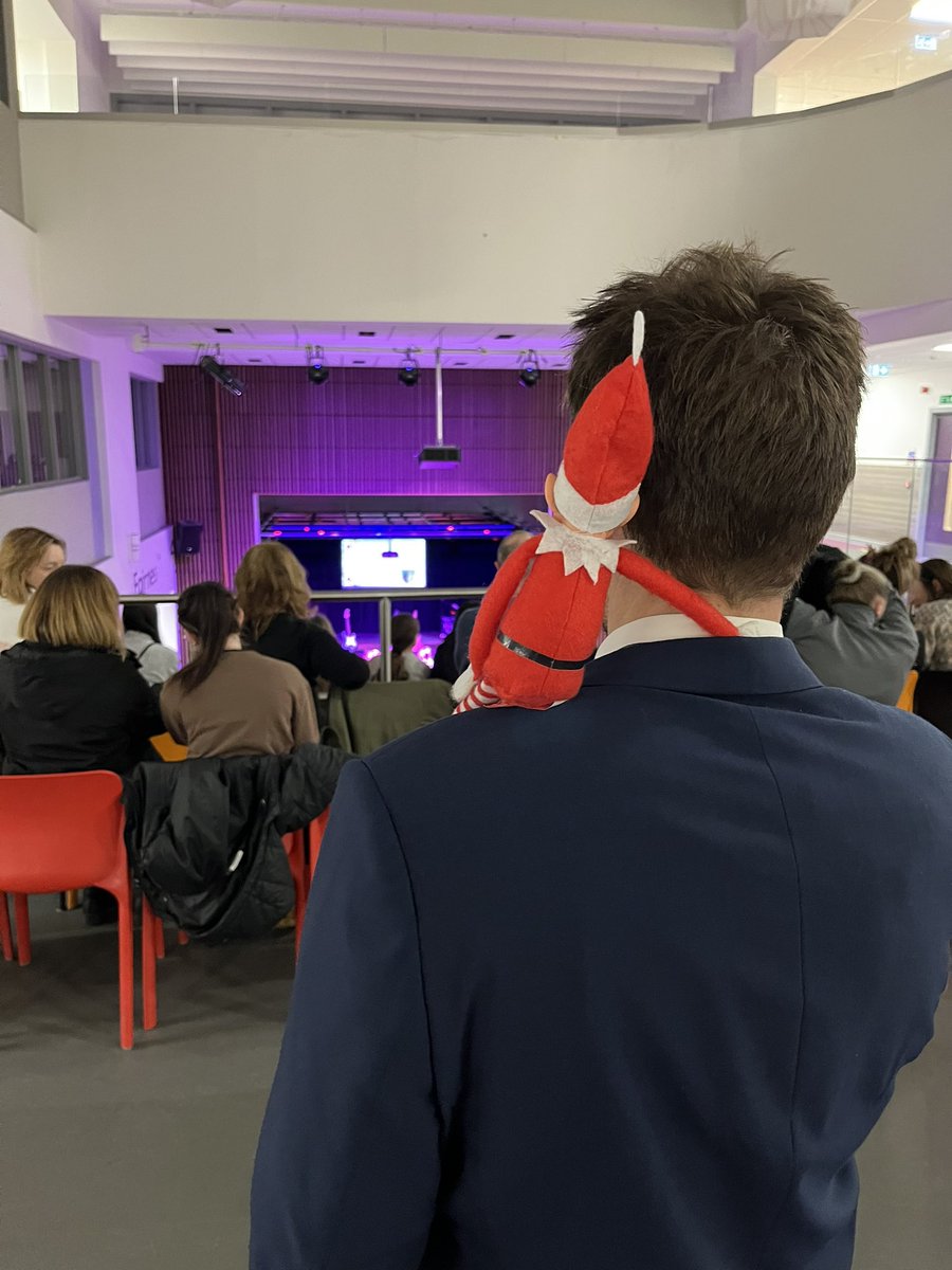 Our department Elf, Simon ready and raring to go for the Baldragon’s school concert tonight. Come and enjoy a hot Baldragon brew after the show ☕️