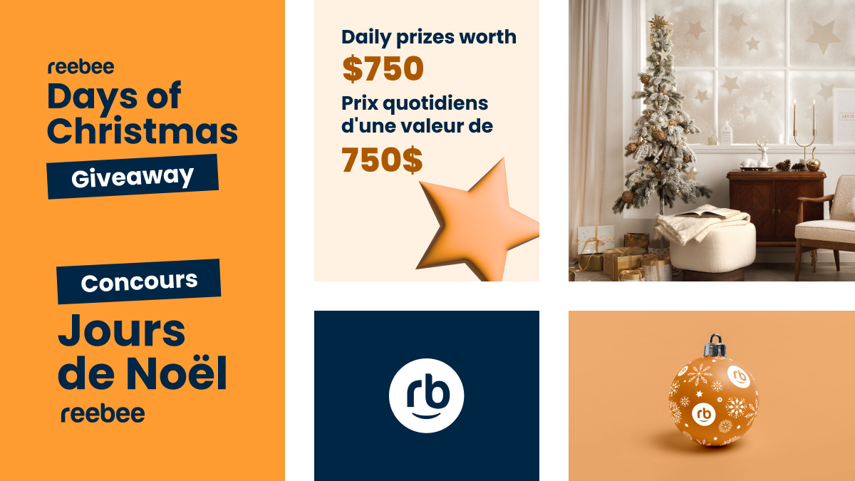 🎉 C'est votre chance de GAGNER une carte-cadeau de 750 $ 🎉
Participez au concours des Jours de Noël reebee aujourd'hui et courez la chance de gagner 750 $ dans un magasin que vous aimez! Détails &amp; inscription ici : bit.ly/3WxCxqL 

#joursdeNoëlreebee