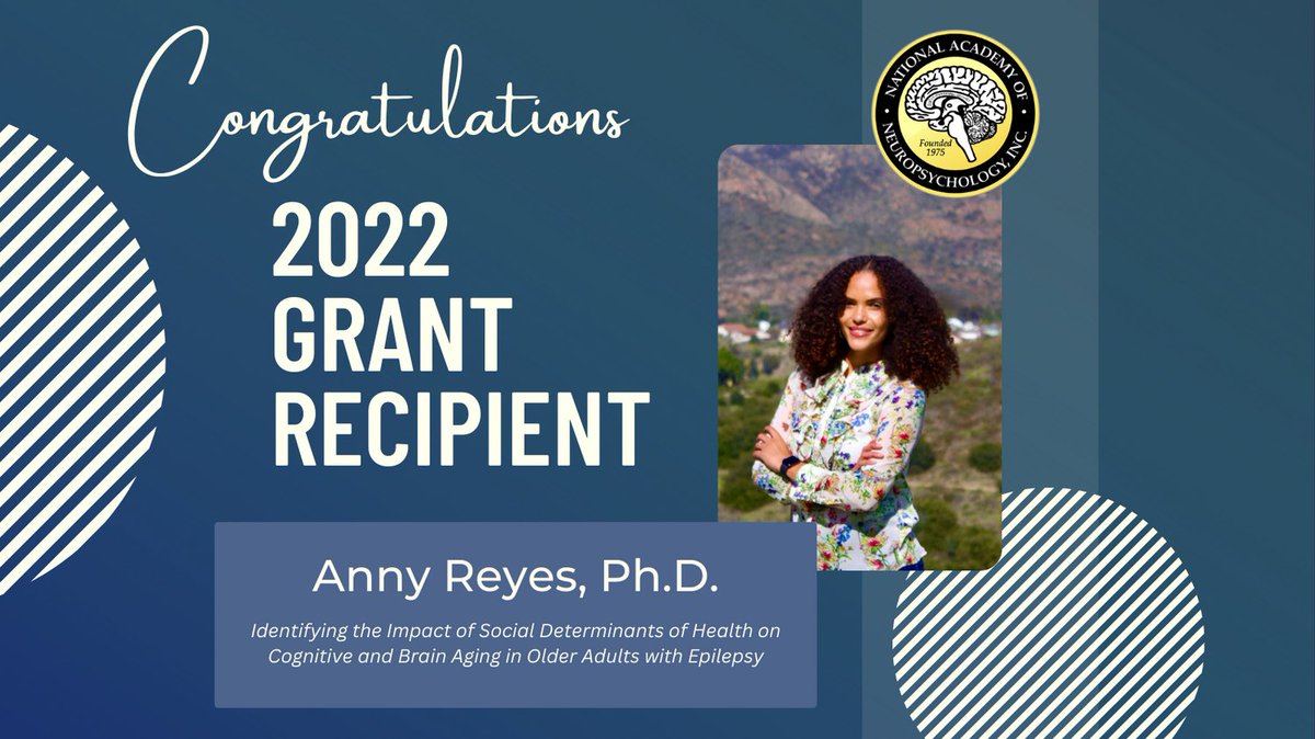 NANneuropsych's tweet photo. NAN is pleased to announce Dr. Anny Reyes as recipient of a Clinical Research Grant in 2022. We look forward to learning more about her findings and sharing results from this important research. https://t.co/QMdGTlBQIS