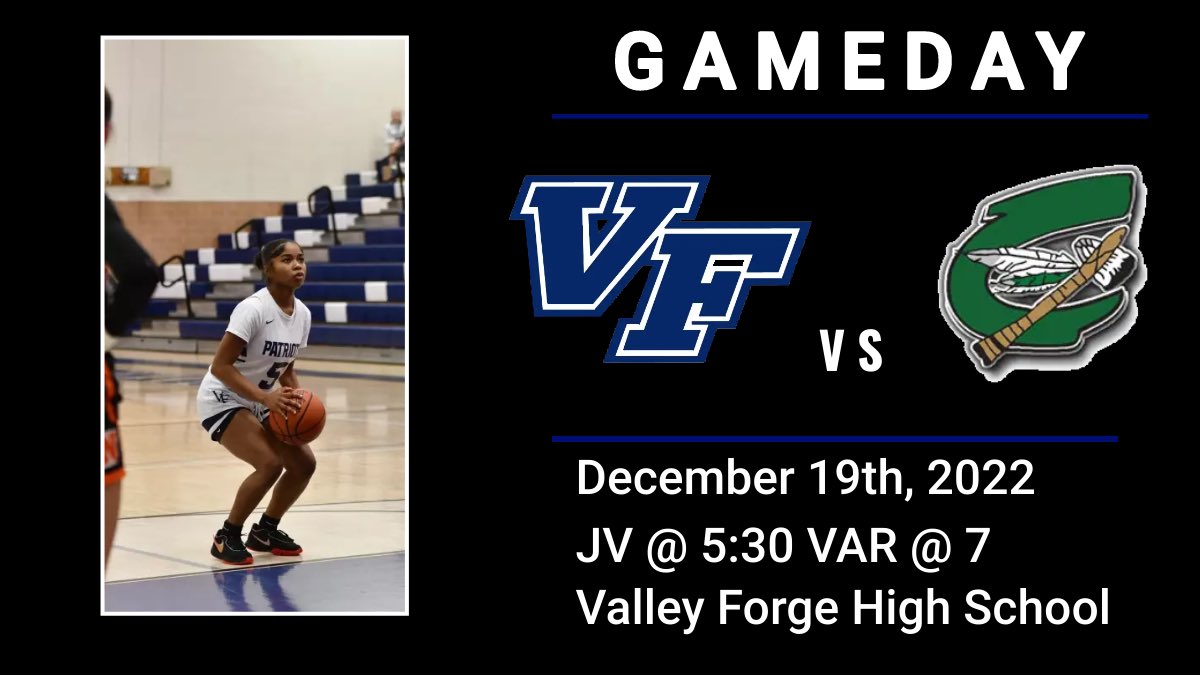vfgirlsbball's tweet photo. ‼️GAMEDAY‼️
Tonight the Patriots take on the Raiders at home!! JV starts at 5:30 and Varsity is at 7!!
#GOFORGE🏀🏀🏀 https://t.co/hMdpfvnJsq