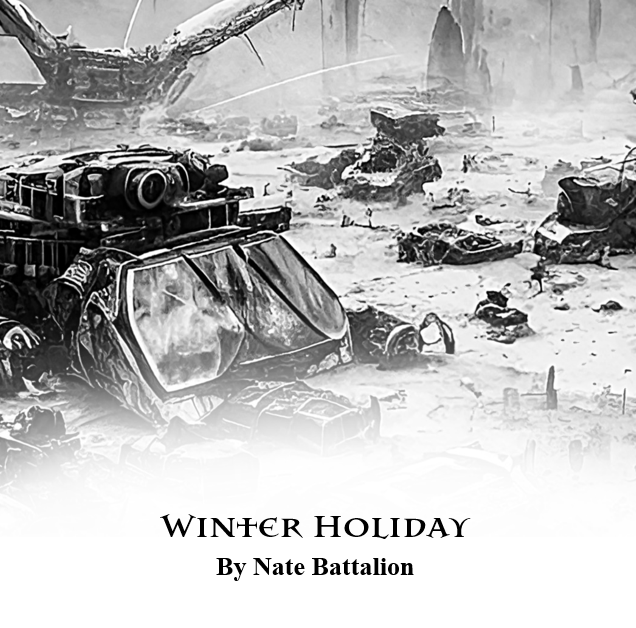 E_R_Donaldson's tweet photo. #Christmas? Bah-humbug. The Administrator has other plans--which may or may not include fending off a cyborg attack on a remote settlement. Check out this #cyberpunk #dystopian tale from @nate_battalion in the #MythicWinter anthology. https://t.co/k1AeoVvZQX