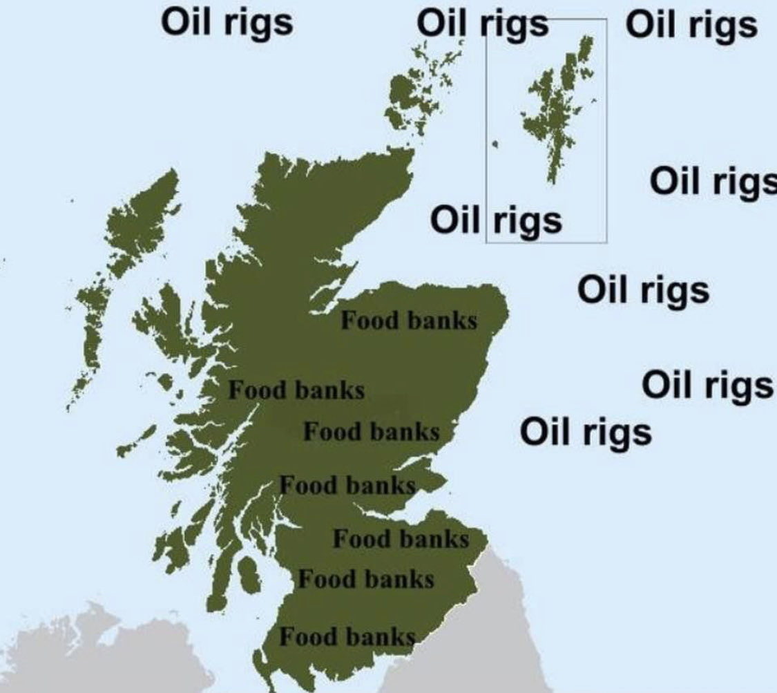 MalcolmWebster2's tweet photo. £80 billion in extra tax heading to Westminster in the next 6 years from North Sea oil/gas. Aberdeen should look like Dubai by now but instead it has food banks. The mishandling of Scotland’s oil wealth by London govs is one of the biggest scandals in post war European history. https://t.co/dZ6KvPpEp4