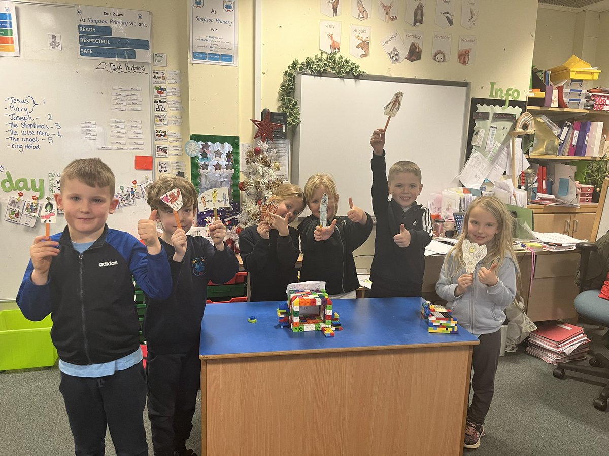 P2DSPS's tweet photo. Today we learned the story of the first Christmas in RME. We made puppets of the main characters and created some props to act out the main events in correct sequence in small groups. Some super team work 🌟@SimpsonPrimary https://t.co/LJAE3OZYhn