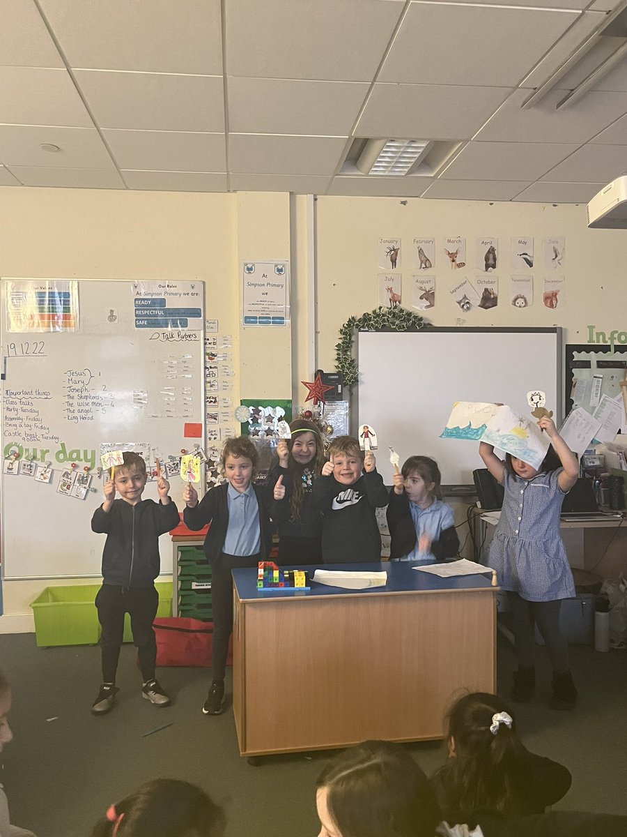 P2DSPS's tweet photo. Today we learned the story of the first Christmas in RME. We made puppets of the main characters and created some props to act out the main events in correct sequence in small groups. Some super team work 🌟@SimpsonPrimary https://t.co/LJAE3OZYhn