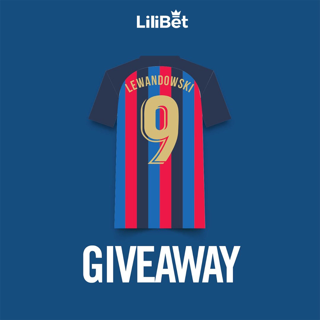 OfPolski's tweet photo. 🚨 WIN A LEWANDOWSKI BARCELONA SHIRT 🚨

To enter:

1. Retweet this tweet.
2. Follow @LiliBet_Global 
3. Comment your jersey size

Winner announced on December 30th. #ad

Good luck! https://t.co/3CVC2g8TYD