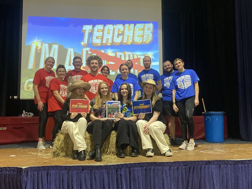 🕷🐍🥳 A huge thank you to all our amazing <a href="/GHSfalkirk/">Graeme High School</a> Pupil Leaders and Staff for an amazing afternoon and congratulations to our first ever king of the jungle Mr Haldane 👑 #ImATeacherGetMeOutOfHere