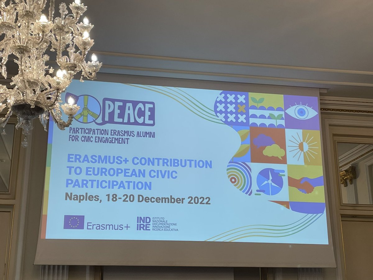 How can #ErasmusPlus contribute to European civic participation? Happy to discuss this question as an #ErasmusAlumna of <a href="/Erasmus_DAAD/">NA DAAD 🇪🇺</a> &amp; <a href="/Uni_MR/">Philipps-Universität</a> at #ErasmusPeace conference in Naples in the next days. <a href="/ErasmusPlusInd/">Erasmus+ INDIRE</a>