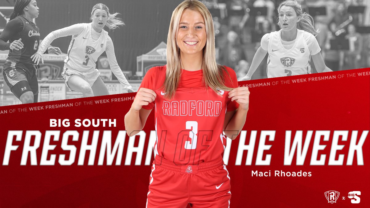 All heart 💪 Unstoppable 🔥

Maci earns her first freshman of the week honor from <a href="/BigSouthSports/">Big South Conference</a> !

📰 | bit.ly/3Wqkbb2

#RadfordTough | #RiseAndDefend
