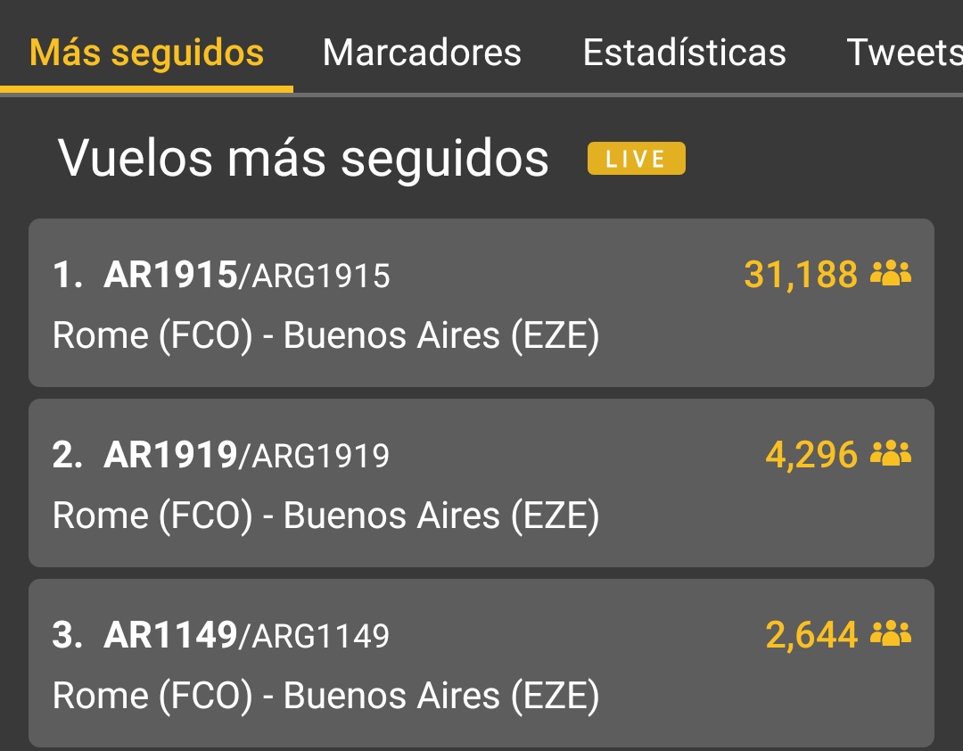 SpottersArg's tweet image. Top 3 del mundo ⭐⭐⭐