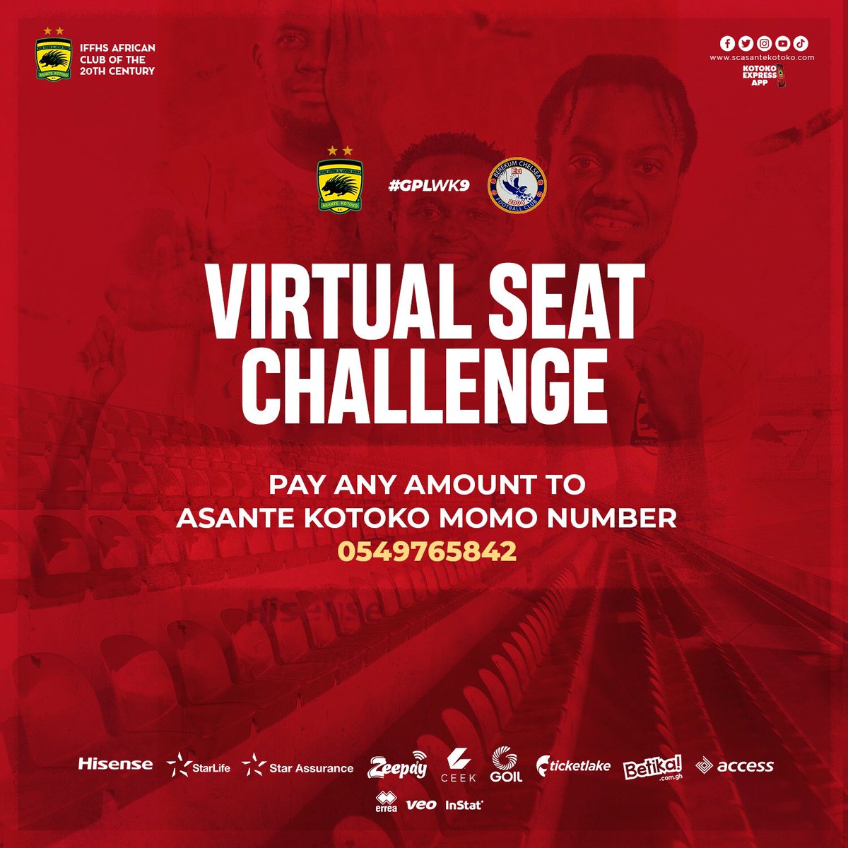 B10Bless's tweet photo. Guess whatโฆ๐๐
By popular demand and after a careful consideration, THE SEAT CHALLENGE is back.
Kindly send any amount of your choice to the MOMO NUMBER 0549765842.
#KOTCHE
#AKSC https://t.co/HCXnT6Zyia