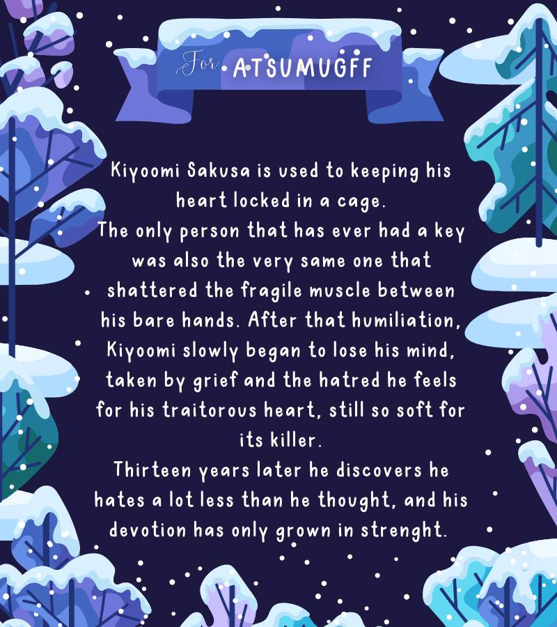 skts_exchange's tweet photo. A holiday gift for @atsumugff ✨

a hand, a knife
E • 41k • fantasy au, angst with a happy ending, mutual pining
#NSFW
https://t.co/OL16XlirLX https://t.co/dtIkWNIK1x