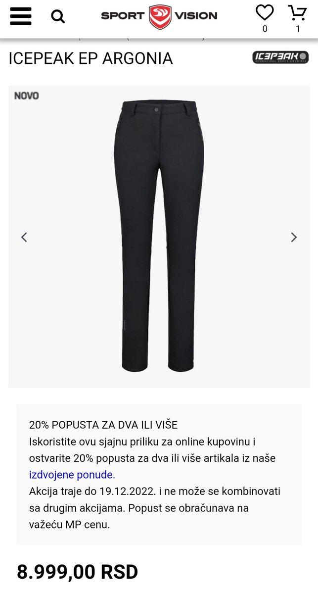 MalaPla02065101's tweet photo. Identične pantalone.
#Intersport vs #Sportvision = - 3 000 din
Sretni vam vaučeri 🤪 https://t.co/FcENrSZikh