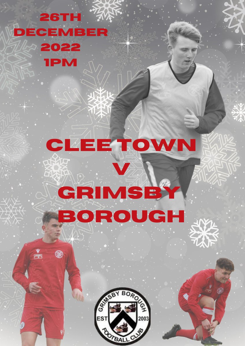 Grimsby Borough F.C. (@grimsby_borough) on Twitter photo What better way to spend this Boxing Day than with a mouth watering local derby, when our in form first team visit <a href="/CleeTownFC/">(C)leethorpes Town FC</a> in El Haddocko in the <a href="/NorthernPremLge/">The Pitching In Northern Premier League</a>. Tickets available on the day. Come and give the boys a festive cheer #oneboro What better way to spend this Boxing Day than with a mouth watering local derby, when our in form first team visit <a href="/CleeTownFC/">(C)leethorpes Town FC</a> in El Haddocko in the <a href="/NorthernPremLge/">The Pitching In Northern Premier League</a>. Tickets available on the day. Come and give the boys a festive cheer #oneboro