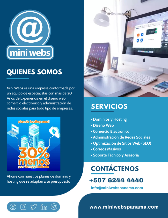 Mini Webs Panamá tweet media