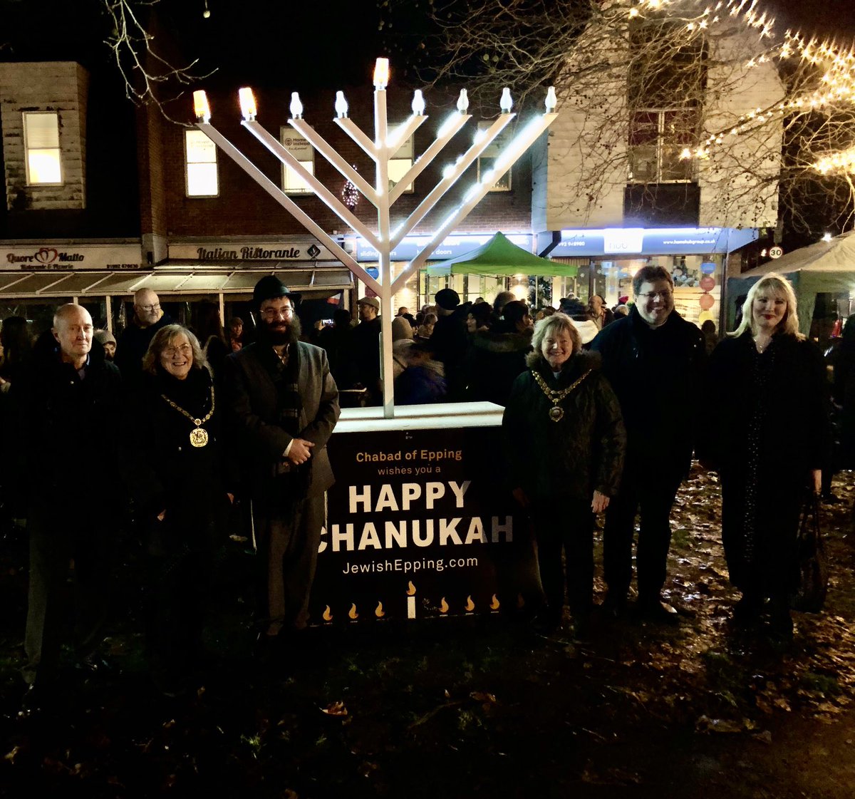 It was an honour to have been invited to the lighting of the Menorah candle on the second day of Hanukkah by the Chabad Epping and Rabbi Yossi Posen