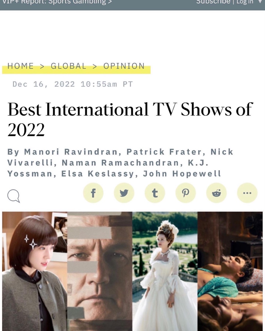 HendSabry's tweet photo. Incredibly proud and humbled to see #FindingOla as Number 3 (and the only work from the MENA region ) on the @variety top 10 best international series of 2022 .. right after #MarcoBellochio ‘s wonderful « Exterior Night ». And the Hit 
« Extraordinary Attorney Woo »
#البحث_عن_علا https://t.co/NMMrLXmIo9
