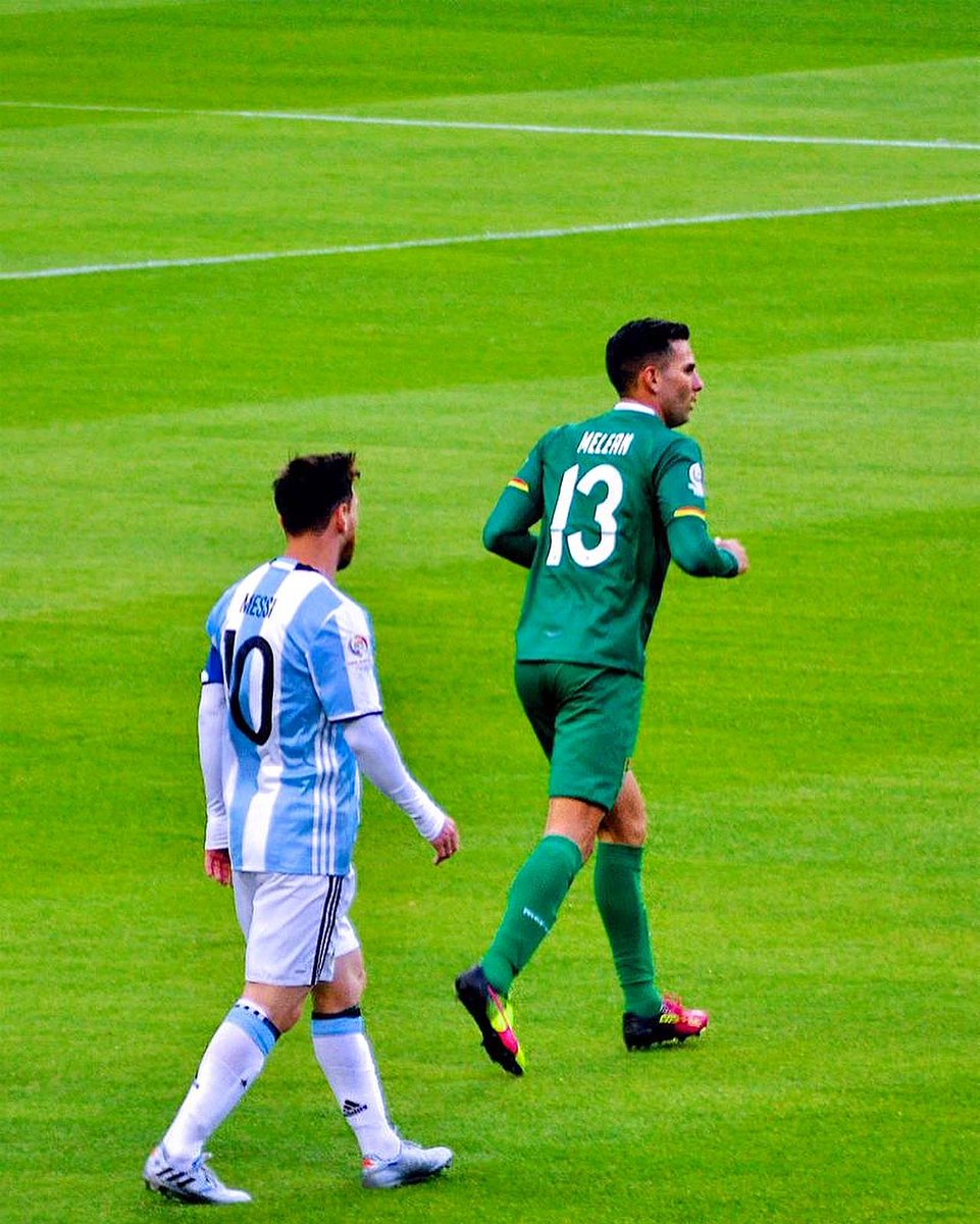 AleMelean's tweet photo. I’ve had the honor of facing who I now consider to be the GOAT. Congratulations to Messi and all my friends from Argentina! 
He tenido el honor de enfrentar al que ahora considero ser el mejor de todos los tiempos. Felicidades a Messi y a todos mis amigos Argentinos! https://t.co/nnG2cDLJvq