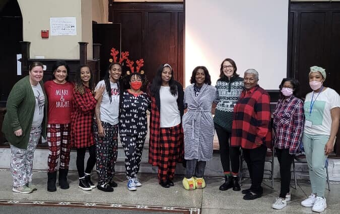 tcsphilly's tweet photo. Spruce Hill staff and students sliding into Christmas break ready for some rest and relaxation. Merry Christmas to you all. We’ll see you in the new year! #pajamaday #thecityschool #2022 https://t.co/KKUthdFGAf