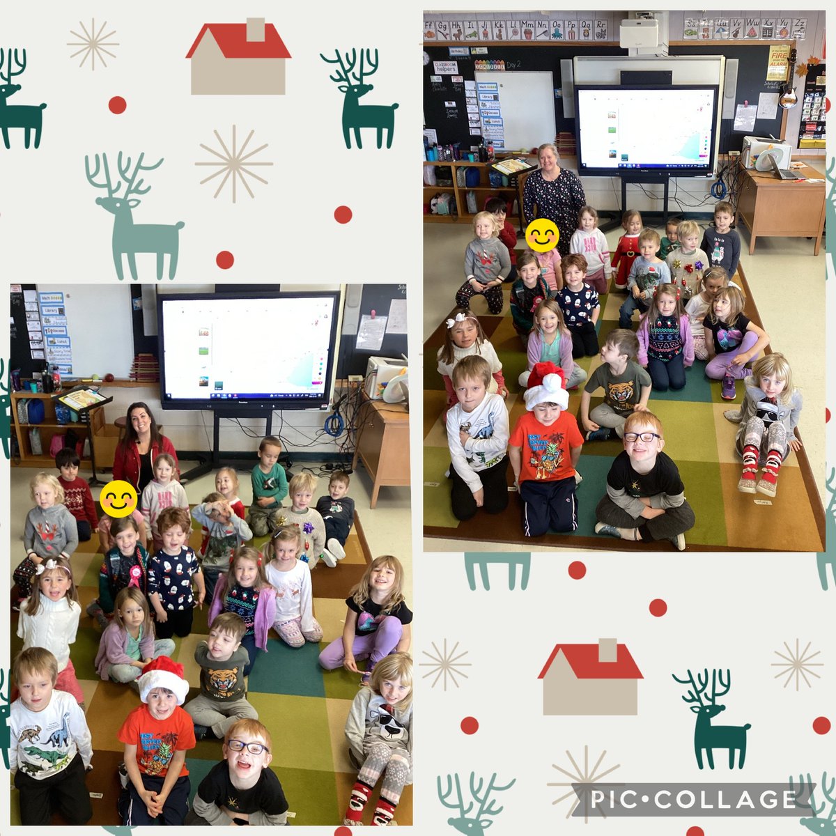 NorthEasthopePS's tweet photo. So many fun sweaters!  Check out the holiday spirit in these classrooms! We sure are having fun this week - can't wait to see all the PLAID tomorrow! @yourschools #spiritweek #eaglefun #countdownison  🎉🎄❤️🦅👍 https://t.co/q4QA1kucPK
