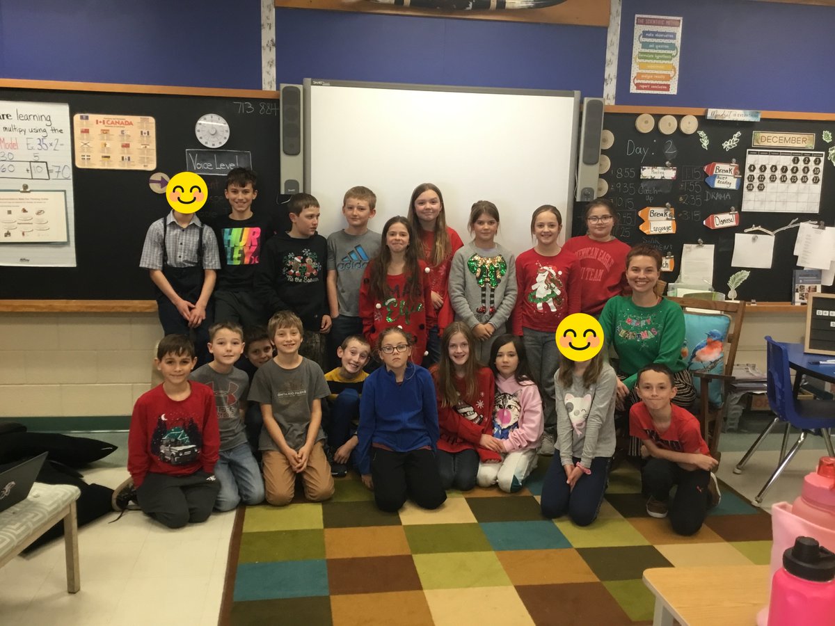 NorthEasthopePS's tweet photo. So many fun sweaters!  Check out the holiday spirit in these classrooms! We sure are having fun this week - can't wait to see all the PLAID tomorrow! @yourschools #spiritweek #eaglefun #countdownison  🎉🎄❤️🦅👍 https://t.co/q4QA1kucPK