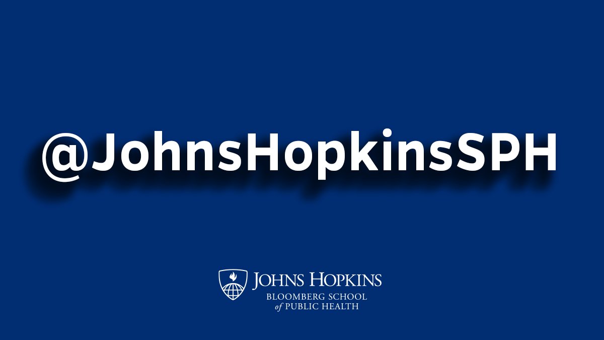 Johns Hopkins Bloomberg School of Public Health (@johnshopkinssph) on Twitter photo Here's where you can find us:
Facebook: facebook.com/johnshopkinssph
Instagram: instagram.com/johnshopkinssph
YouTube: youtube.com/johnshopkinssph
LinkedIn: linkedin.com/school/johns-h…
Mastodon: mastodon.social/@johnshopkinss…
Post: post.news/johnshopkinssph
Good ol' email: publichealth.jhu.edu/headlines/subs… Here's where you can find us:
Facebook: facebook.com/johnshopkinssph
Instagram: instagram.com/johnshopkinssph
YouTube: youtube.com/johnshopkinssph
LinkedIn: linkedin.com/school/johns-h…
Mastodon: mastodon.social/@johnshopkinss…
Post: post.news/johnshopkinssph
Good ol' email: publichealth.jhu.edu/headlines/subs…