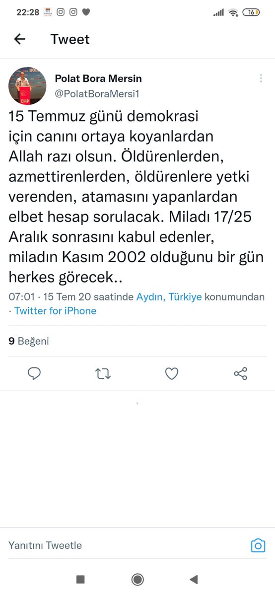 KalbiAhsenn's tweet photo. CHP'nin küfürbaz ilçe başkanı Polat Bora Mersin 'in paylaşımları

Sarper Özsan merhaba Işıklar Rıfat Ilgaz #Alark https://t.co/gHRGOWp9xc