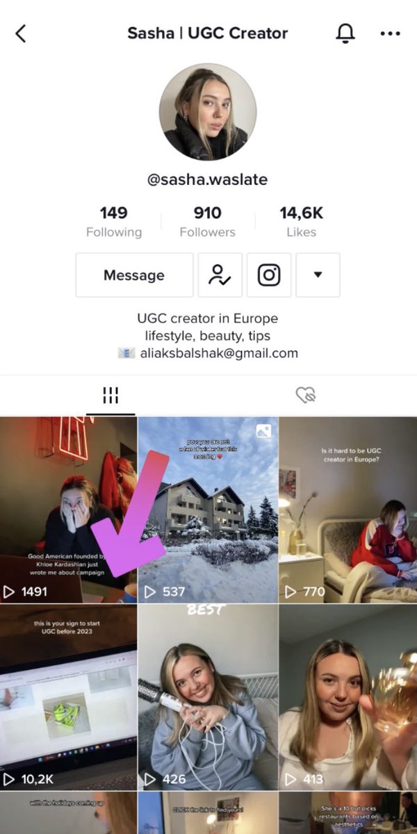 Sasha | UGC creator tweet media