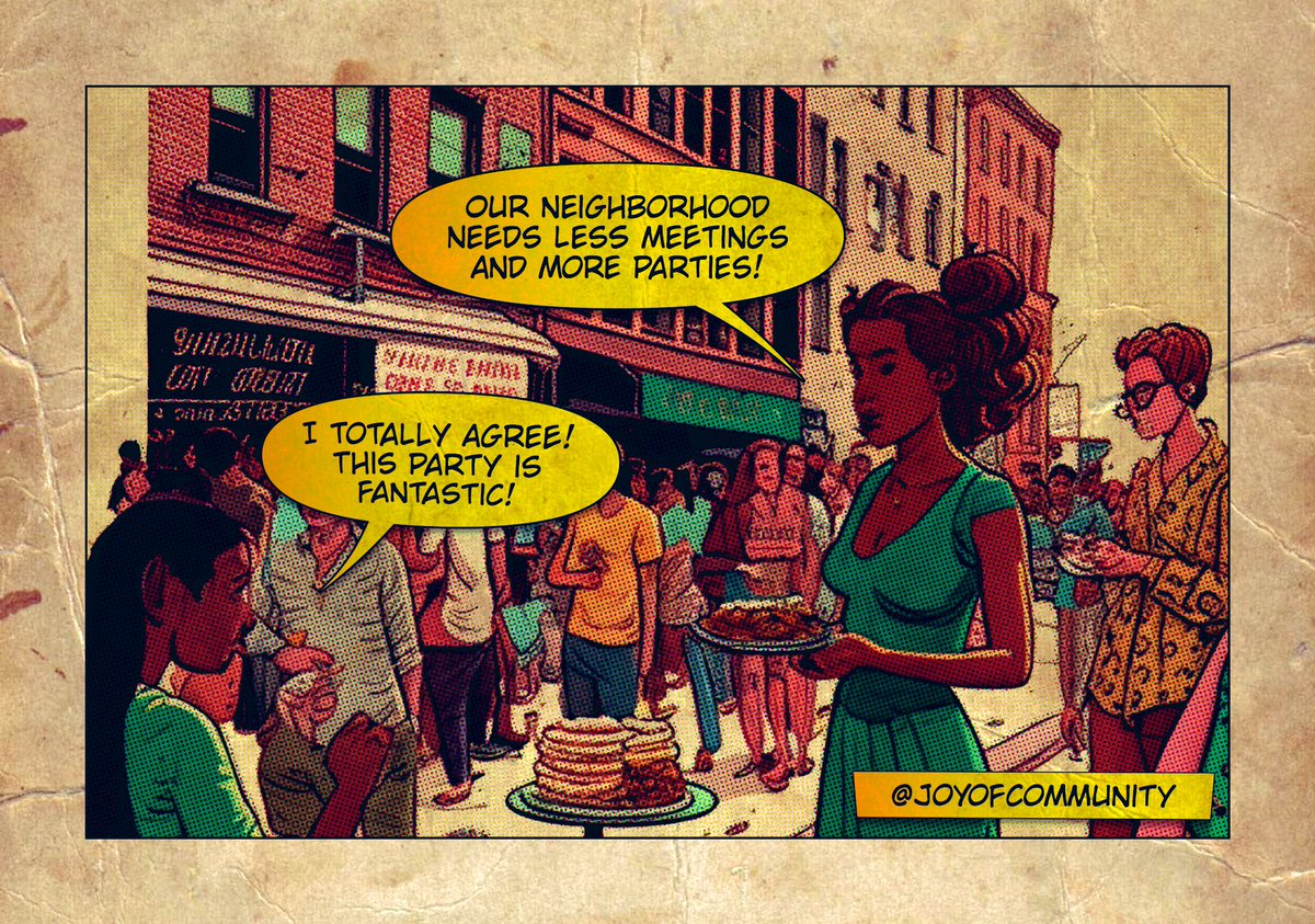 Our cities and neighborhoods need LESS meetings &amp; MORE parties! ♥️

Credit: <a href="/joyofcommunity/">Joy of Community</a> 

#welovelb #ABCD #joyofcommunity