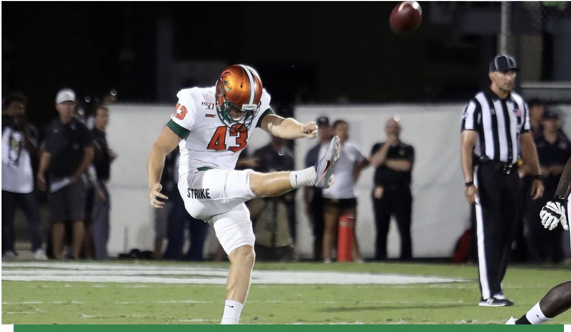 After a few good talks with <a href="/CoachChiliDavis/">Chili Davis</a> and <a href="/CoachColzie/">James Colzie III</a> I’m very honored and excited to announce I’ve received an offer (PWO) from Florida A&amp;M University! Thank you for this opportunity! #Gorattlers🐍 <a href="/coachterrykarg/">Terry Karg</a> <a href="/ShinerAustin13/">Austin J. Shiner</a> <a href="/JUCOFFrenzy/">JUCO Football Frenzy</a> <a href="/KornblueKicking/">Brandon Kornblue</a>