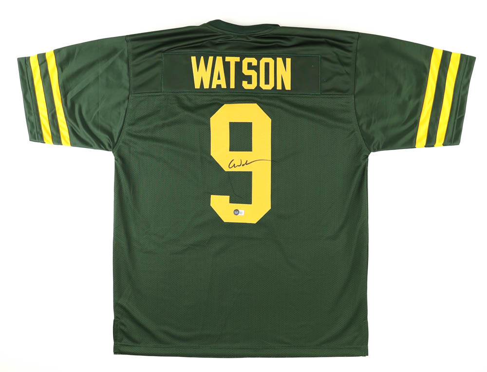 MNF GIVEAWAY 🚨 If Christian Watson catches a Touchdown + 100 Yards Receiving we will give away this signed Christian Watson Jersey! You have to retweet this post + follow us on Twitter &amp; Instagram in order to enter! Good luck!