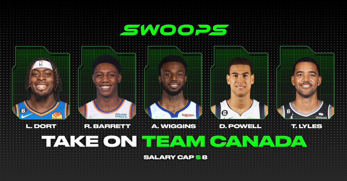 🇨🇦 Challenge Lineup 🇨🇦

Step on the court and face off against Andrew Wiggins and the Canadians in today's GM game. You've got $8 to work with, put together a lineup to take them down!