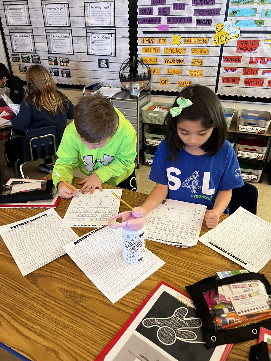 waver_erin's tweet photo. Today my students were chosen as math detectives in the case of the selfish elf! They have to use their multiplication, division, addition, and subtraction skills to figure out the culprit. Do you think they can figure out which elf is stealing all the cookies? @Bostonkidscount https://t.co/six6h9yeE7