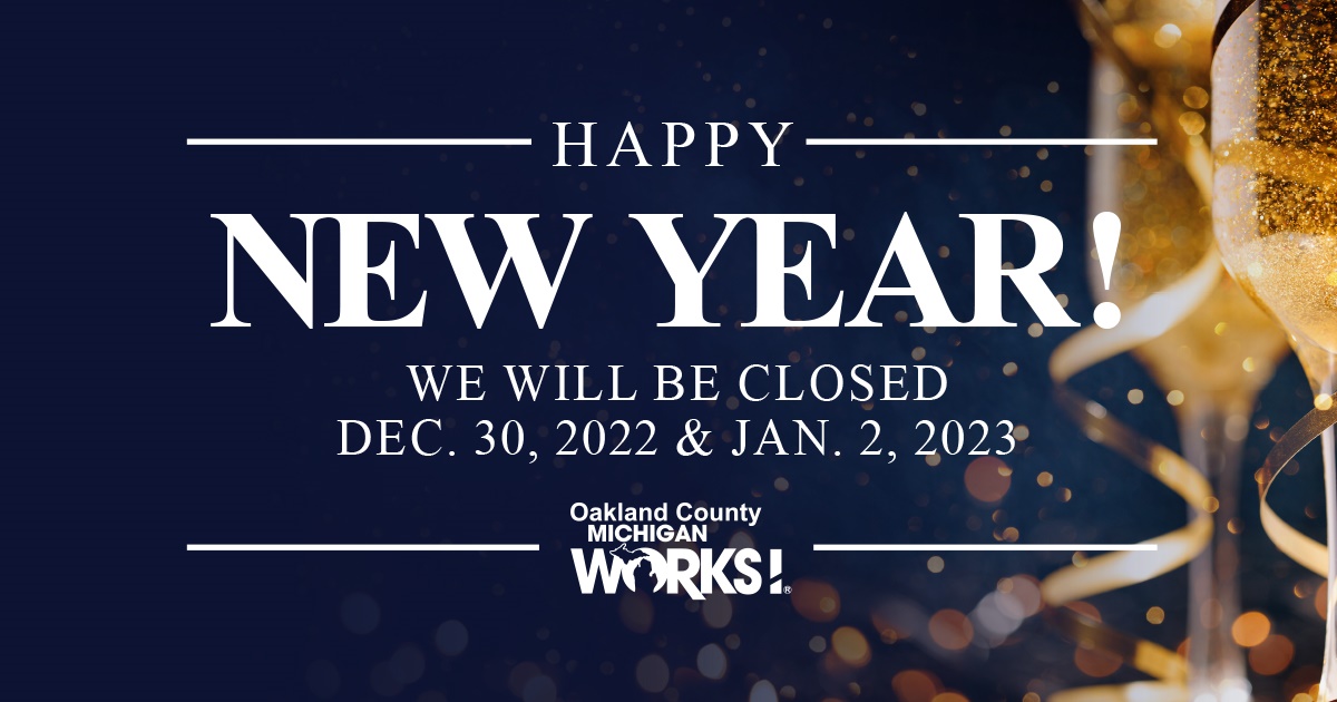 Please take a look at our upcoming closures for the holidays. Have a safe and happy holiday!