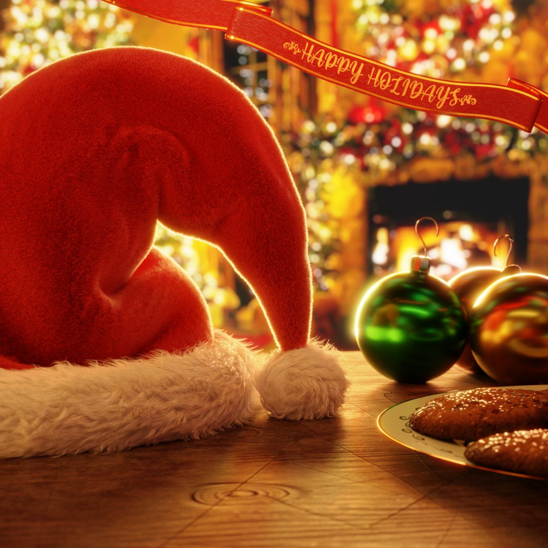 Happy Holidays!😊

2-day project in blender, loved bringing the Santa hat to life! Hair particles are amazing visually and to work with! Feel free to share, and tell me what you think😄

#blender3d #blender #photorealism #art #fur #cozy #christmas #happyholidays #santahat #vibes